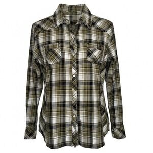 Cowgirl Up Studded Plaid Western Snap Shirt | Cowgirl Y2K‎